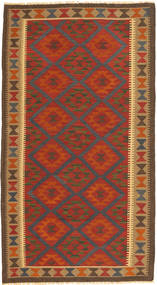 Kelim Maimane Teppich 104X195 Rot/Braun Wolle, Afghanistan Carpetvista