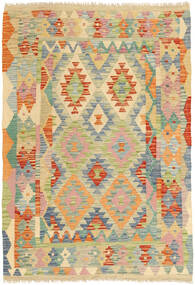  Orientalischer Kelim Afghan Old Stil Teppich 102X148 Wolle, Afghanistan Carpetvista