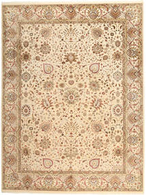  Tabriz Royal Rug 273X369 Wool Beige/Brown Large Carpetvista
