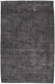 Colored Vintage Rug 203X313 Dark Grey/Grey Wool, Turkey Carpetvista