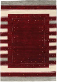  160X230 Loribaf Loom Designer Tapete - Vermelho Escuro/Multicor Lã