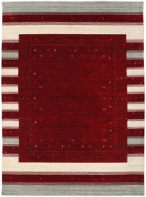 Loribaf Loom Designer 210X290 Vermelho Escuro/Multicor Tapete Lã