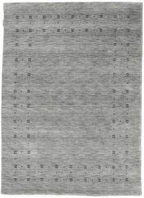  140X200 Plain (Single Colored) Small Loribaf Loom Fine Delta Rug - Grey Wool