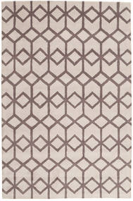 Handtufted Teppich 154X233 Beige/Rot Wolle, Indien Carpetvista