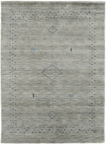  140X200 Plain (Single Colored) Small Loribaf Loom Fine Alfa Rug - Grey Wool
