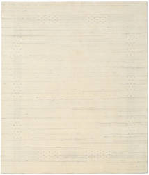  190X240 Plain (Single Colored) Loribaf Loom Fine Beta Rug - Natural White Wool