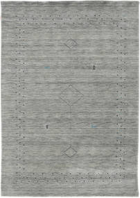 Loribaf Loom Fine Alfa 160X230 Grey Plain (Single Colored) Wool Rug