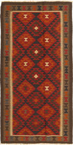 100X195 Kelim Maimane Teppe Orientalsk Brun/Rød (Ull, Afghanistan) Carpetvista