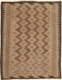 144X191 Kelim Teppich Orientalischer Orange/Braun (Wolle, Persien/Iran) Carpetvista