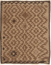 154X191 Kelim Teppich Orientalischer Orange/Braun (Wolle, Persien/Iran) Carpetvista