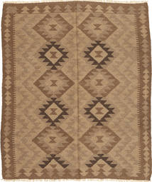 156X183 絨毯 オリエンタル キリム オレンジ/ベージュ (ウール, アフガニスタン) Carpetvista