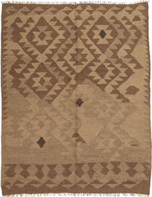  Orientalischer Kelim Teppich 151X195 Orange/Braun Wolle, Persien/Iran Carpetvista
