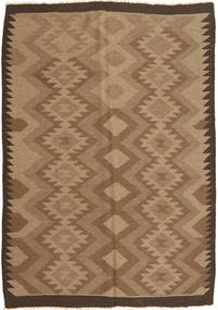  Orientalischer Kelim Teppich 163X233 Orange/Braun Wolle, Persien/Iran Carpetvista