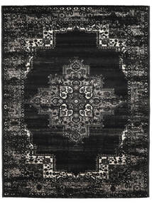 Vintage Vega 300X400 Large Charcoal Grey Medallion Rug