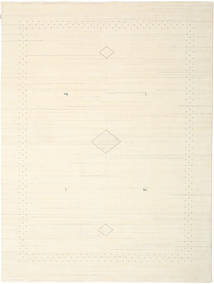  290X390 Plain (Single Colored) Large Loribaf Loom Fine Alfa Rug - Natural White Wool