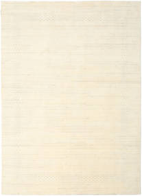  240X340 Plain (Single Colored) Large Loribaf Loom Fine Beta Rug - Natural White Wool