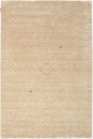  190X290 Plain (Single Colored) Loribaf Loom Fine Alfa Rug - Beige Wool