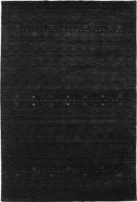 Loribaf Loom Fine Eta Vloerkleed - Zwart/Grijs 190X290 Zwart/Grijs Wol, India