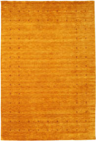 190X290 Einfarbig Loribaf Loom Fine Delta Teppich - Gold Wolle