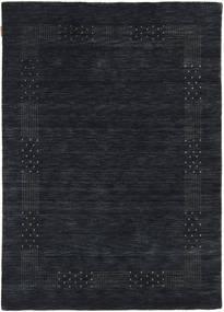  ウール 絨毯 140X200 Loribaf Loom Fine Beta ブラック/グレー 小