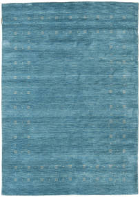 Loribaf Loom Fine Delta 140X200 Small Blue Plain (Single Colored) Wool Rug