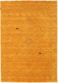 140X200 Loribaf Loom Fine Alfa Teppich - Gold Moderner Gold (Wolle, Indien)