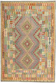 196X291 Kilim Afghan Old Style Rug Oriental (Wool, Afghanistan) Carpetvista