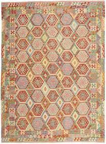  Kilim Afegão Old Style Tapete 214X296 Lã Carpetvista