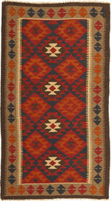 Kelim Maimane Teppich 103X187 Braun/Orange Wolle, Afghanistan Carpetvista
