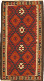 107X196 Kelim Maimane Matta Orientalisk Brun/Röd (Ull, Afghanistan) Carpetvista