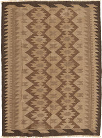  Oriental Kilim Rug 145X194 Orange/Brown Wool, Persia/Iran Carpetvista
