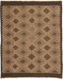絨毯 ペルシャ キリム 145X188 オレンジ/茶色 (ウール, ペルシャ/イラン)