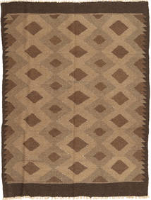  Persischer Kelim Teppich 139X188 Orange/Braun Carpetvista