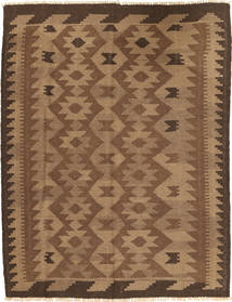  Orientalischer Kelim Teppich 146X192 Braun/Orange Wolle, Persien/Iran Carpetvista