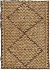 絨毯 キリム 145X207 オレンジ/茶色 (ウール, ペルシャ/イラン)