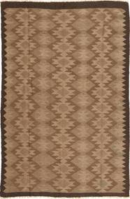  Persischer Kelim Teppich 156X244 Orange/Braun Carpetvista