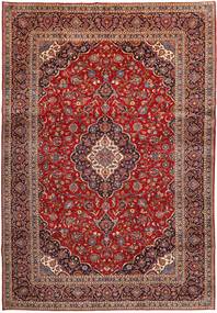 Tapete Oriental Kashan 277X401 Vermelho/Castanho Grande (Lã, Pérsia/Irão)