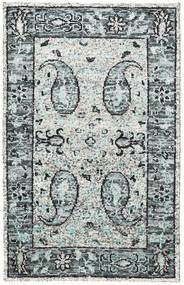  Zijden Tapijt 120X180 Vega Sari Silk Grijs Klein Vloerkleed