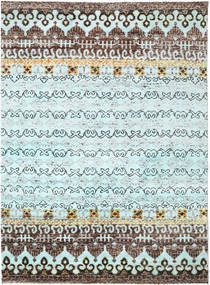 Quito 280X380 大 ライトブルー シルクカーペット 絨毯