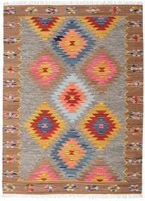 Spring Kilim Rug - Beige/Brown 240X340 Beige/Brown Wool, India