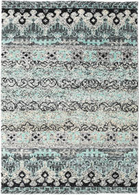 Quito 140X200 小 グレー シルクカーペット 絨毯