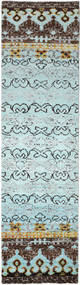  80X300 小 Quito 絨毯 - ライトブルー 絹