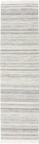  80X200 Einfarbig Klein Diamond Wolle Teppich - Grau Wolle