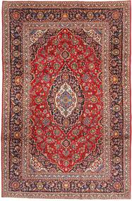 Tapete Oriental Kashan 198X305 Vermelho/Vermelho Escuro (Lã, Pérsia/Irão)