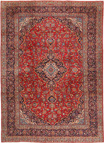 Tapete Persa Kashan 296X406 Vermelho/Castanho Grande (Lã, Pérsia/Irão)