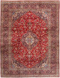 絨毯 オリエンタル カシャン 292X374 レッド/ベージュ 大きな (ウール, ペルシャ/イラン)