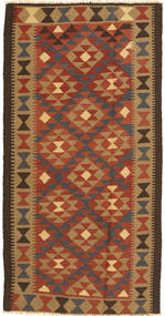 Kilim Maimane Rug 103X195 Brown/Orange Wool, Afghanistan Carpetvista