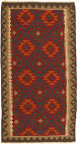 100X190 Tappeto Orientale Kilim Maimane Marrone/Rosso (Lana, Afghanistan) Carpetvista