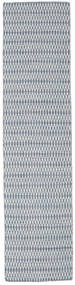 Kelim Long Stitch 80X340 Kicsi Kék Egyszínű Futószőnyeg Gyapjúszőnyeg