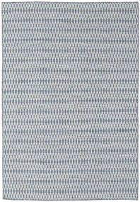 160X230 Kelim Long Stitch Vloerkleed - Blauw Modern Blauw (Wol, India)